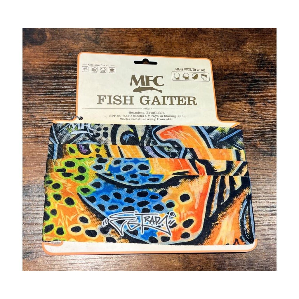 MFC Fish Gaiter - Estrada's Brown Trout Graffiti - Apparel - Fly Fish Food