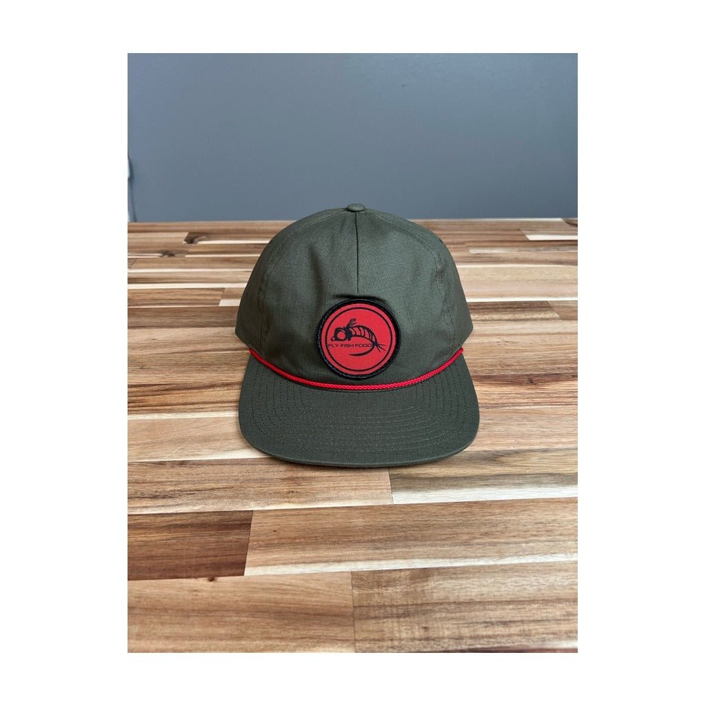 Fly Fish Food Logo Hat - Moss Green/Red Band - Hats - Fly Fish Food