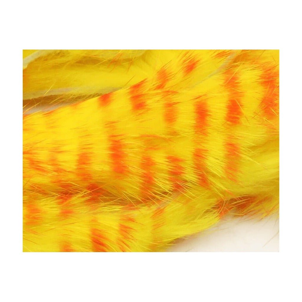 Red Barred Magnum Rabbit Strips - Hair & Fur - Fly Fish Food