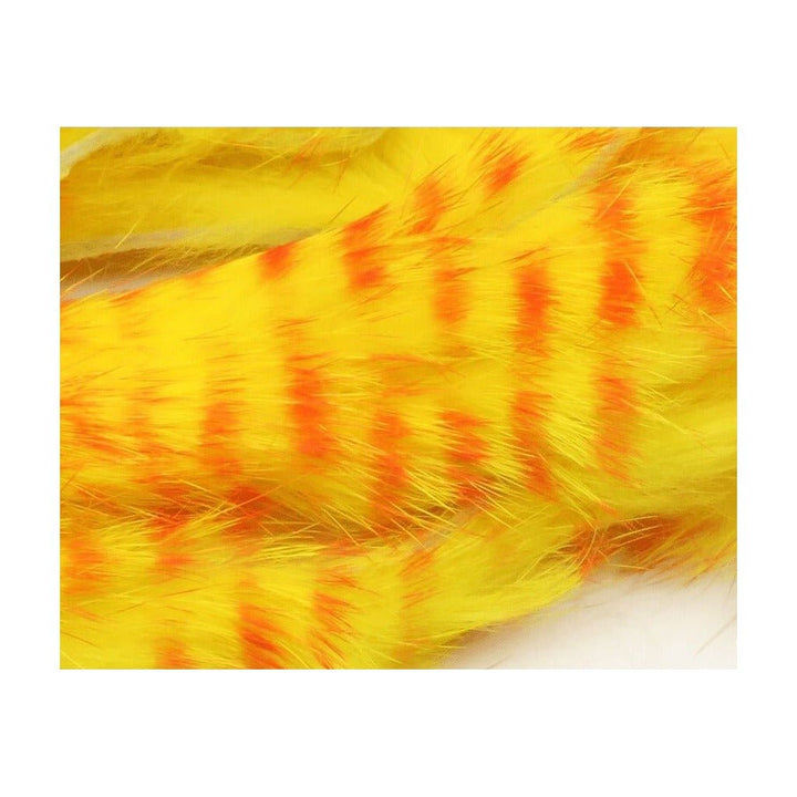 Red Barred Rabbit Strips - Hair & Fur - Fly Fish Food