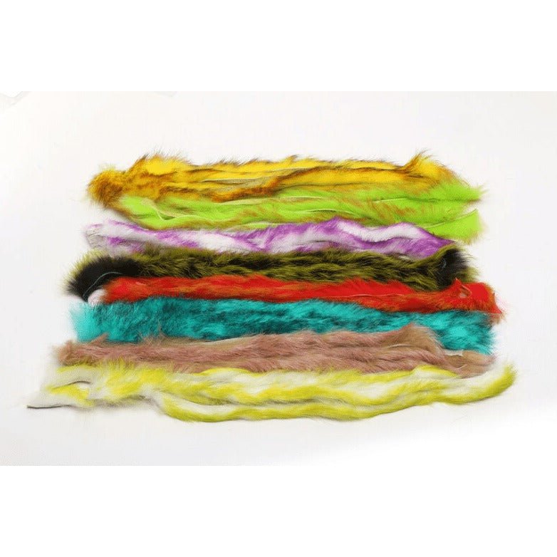 Polychrome Rabbit Strips - Hair & Fur - Fly Fish Food