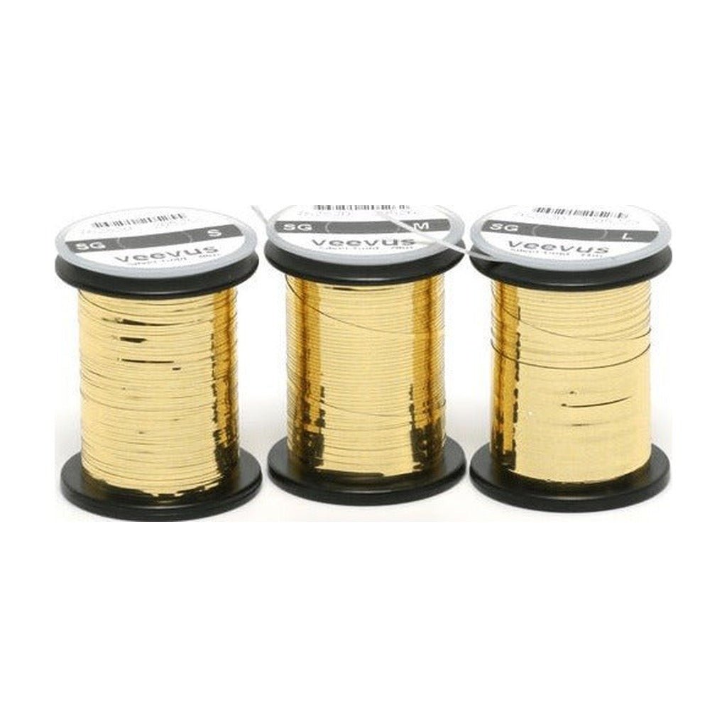 Veevus Silver/Gold Mylar Tinsel - Wire, Tinsel & Lead - Fly Fish Food