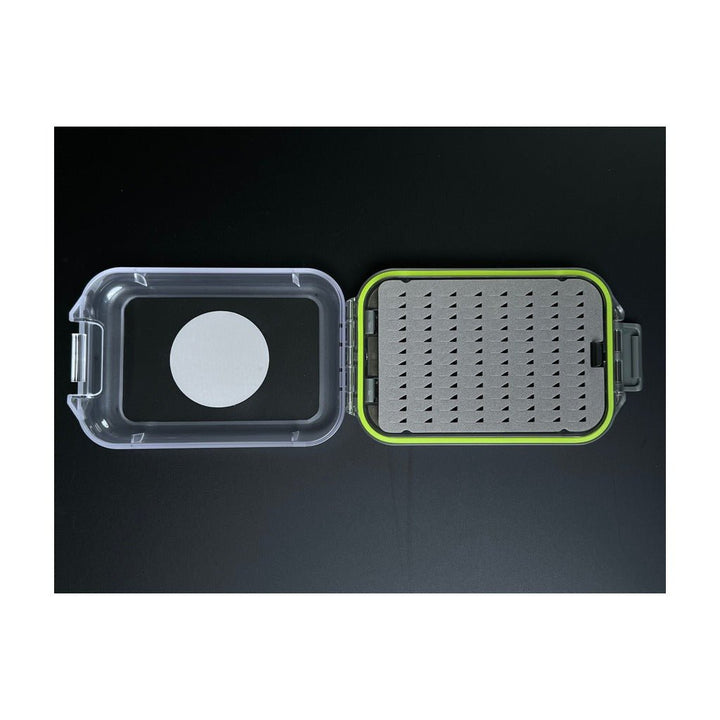 Fly Fish Food Logo Fly Box - Clear W/Page, Medium W/Easy Grip Foam - Fly Boxes - Fly Fish Food