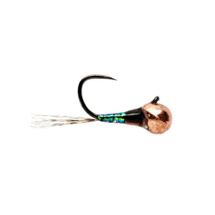 Croston's Full Metal Jacket Micro Perdigon Olive Widow Barbless - Flies - Fly Fish Food