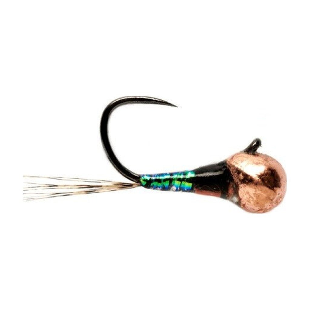 Croston's Full Metal Jacket Micro Perdigon Olive Widow Barbless - Flies - Fly Fish Food