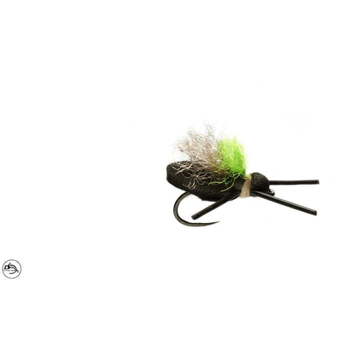 Mini Flopper Black Barbless Size 12 - Flies - Fly Fish Food