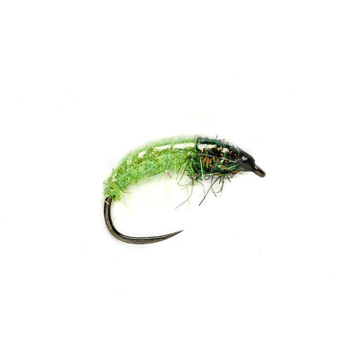 Glister Grub - Green - Barbless - Flies - Fly Fish Food