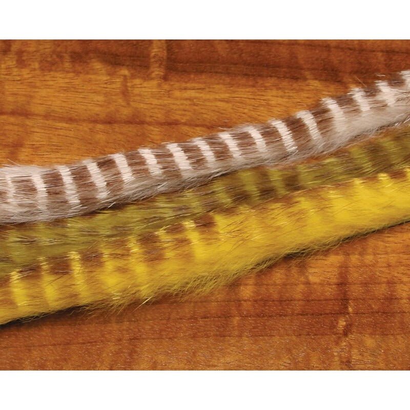 Brown Barred Rabbit Strips - Hair & Fur - Fly Fish Food