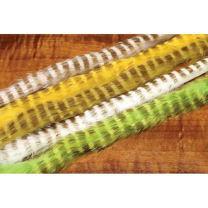 Olive Barred Rabbit Strips - Hair & Fur - Fly Fish Food