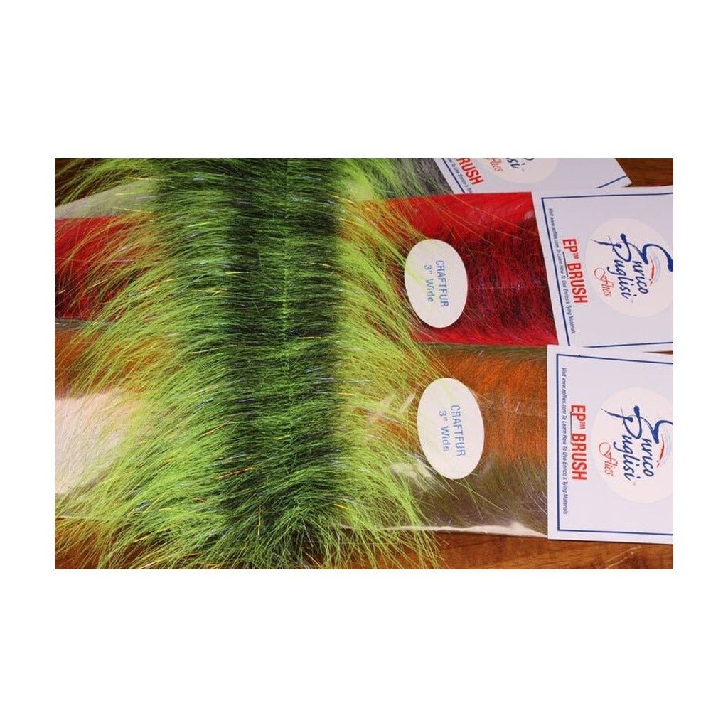 EP Craft Fur Brush - 3" - Synthetic Fibers & Flash - Fly Fish Food