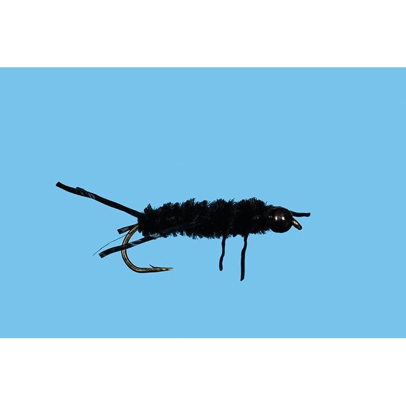 Tungsten Pat's Rubber Legs - Black - Flies - Fly Fish Food
