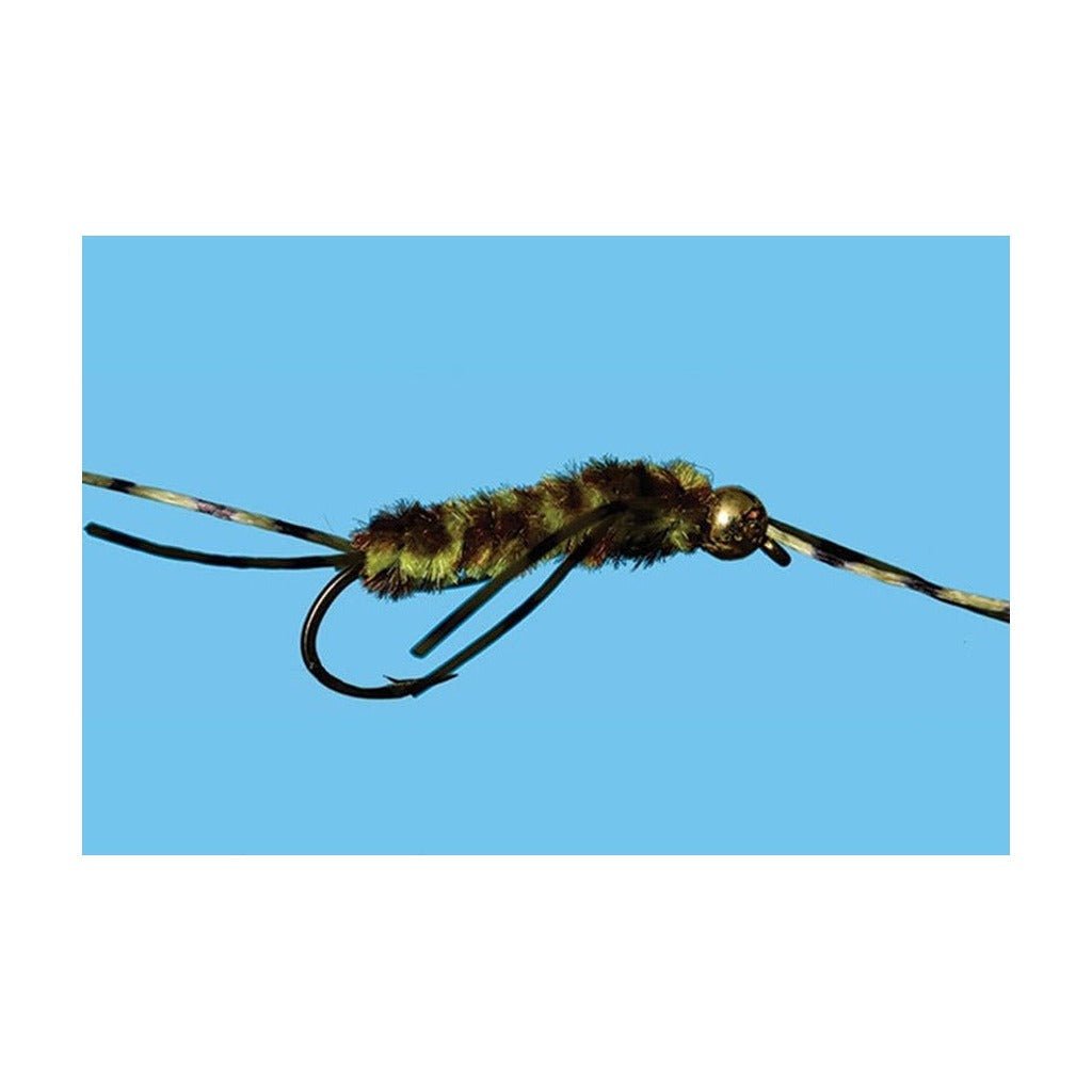 Tungsten Pat's Rubber Legs - Olive & Brown - Flies - Fly Fish Food