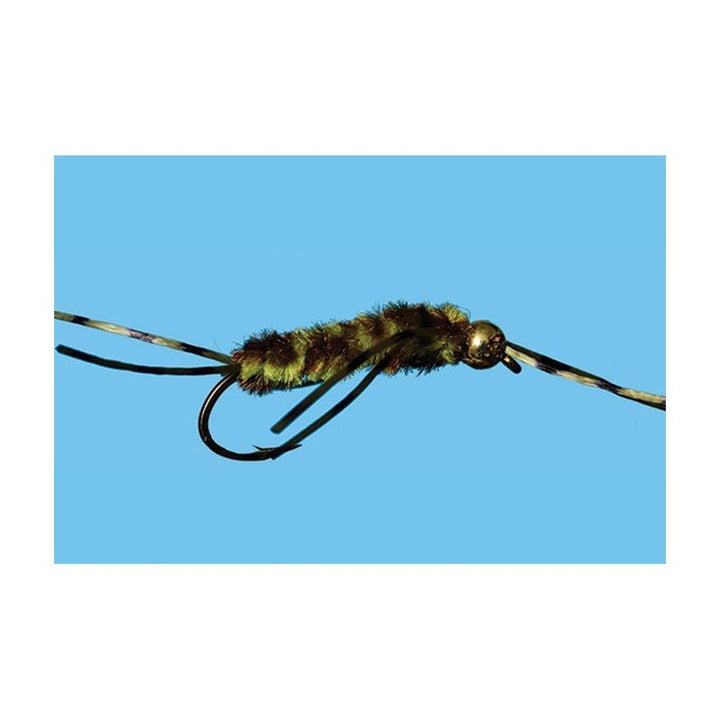 Tungsten Pat's Rubber Legs - Olive & Brown - Flies - Fly Fish Food
