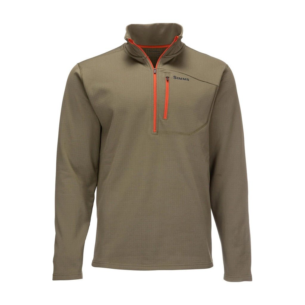 Simms Men's Thermal 1/4 Midlayer Zip Top - Apparel - Fly Fish Food
