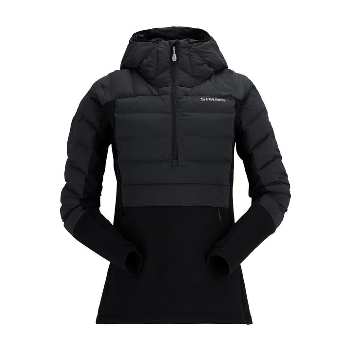 Simms Women's ExStream Pull - Over Insulated Hoody - Black - Apparel - Fly Fish Food