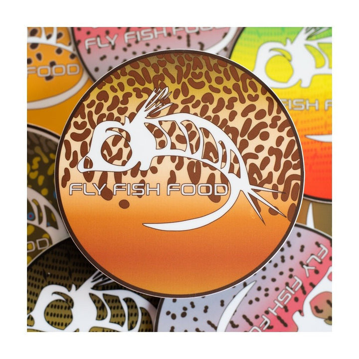 Fly Fish Food Sticker - Tiger Trout (4") - Stickers - Fly Fish Food