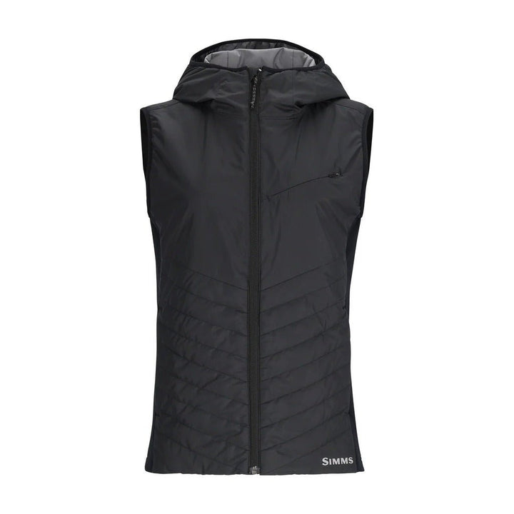 Simms - W's Fall Run Hybrid Hooded Vest - Black - Apparel - Fly Fish Food