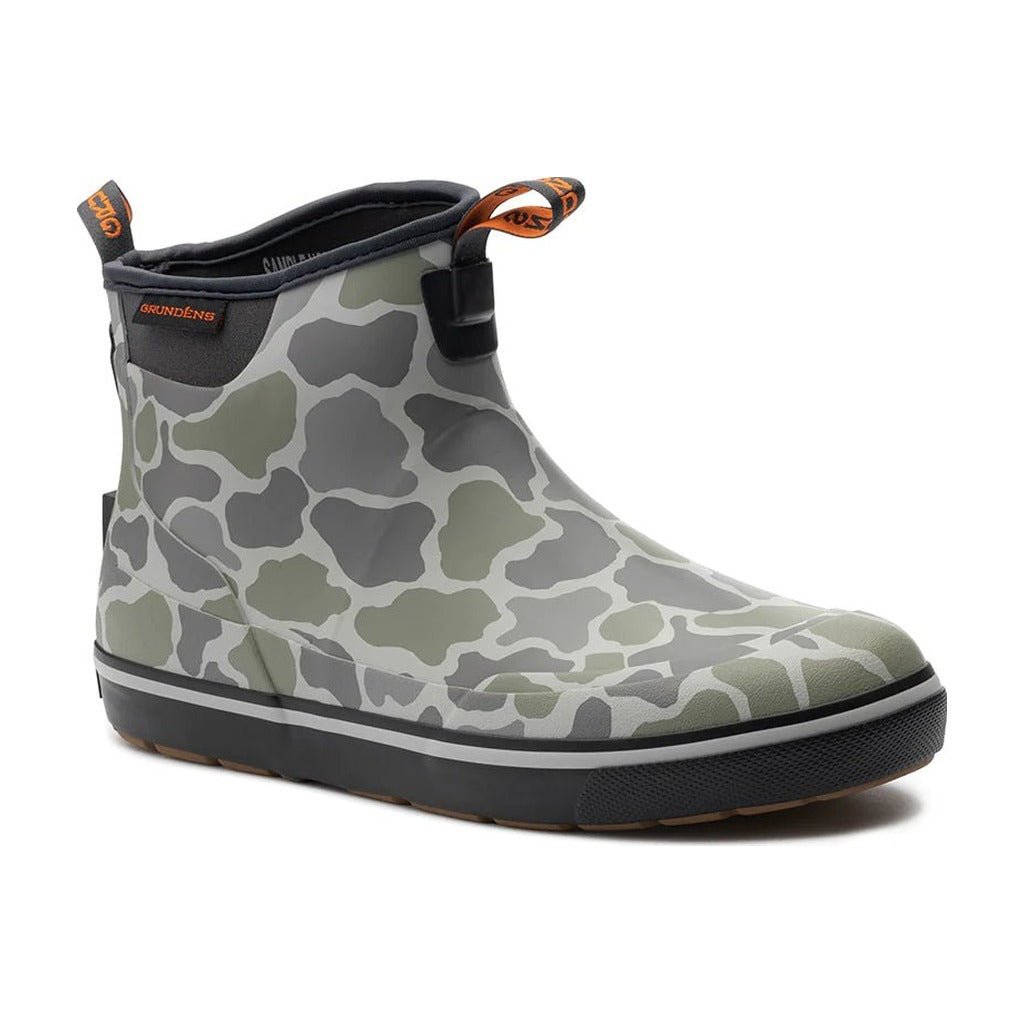 Grundens Deck - Boss Ankle Boot - Tea Duck Camo - Boots & Cleats - Fly Fish Food