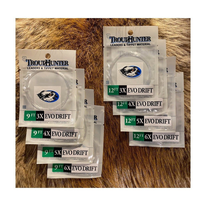 Trout Hunter EVO Drift Leader with Loop - Tippet, Leader & Accessories - Fly Fish Food