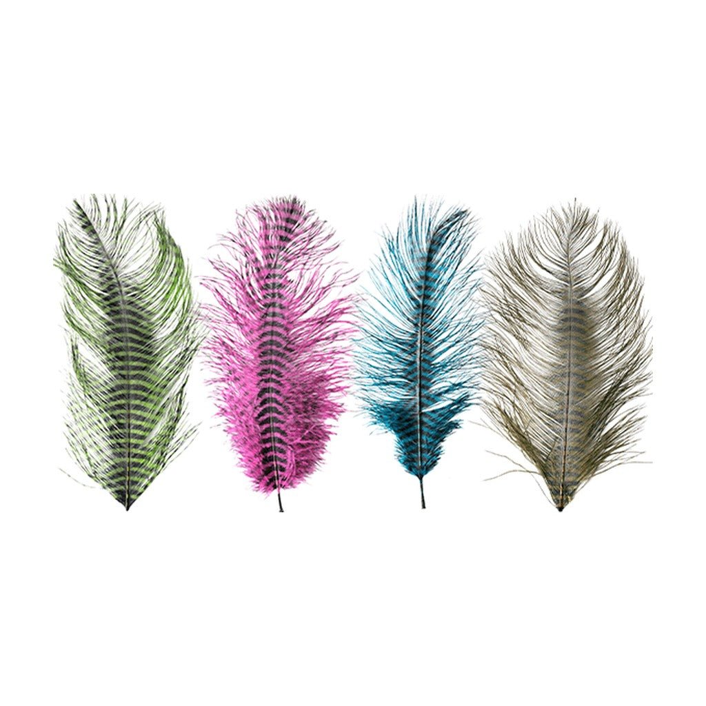 MFC - Barred Ostrich Plume - Feathers & Marabou - Fly Fish Food