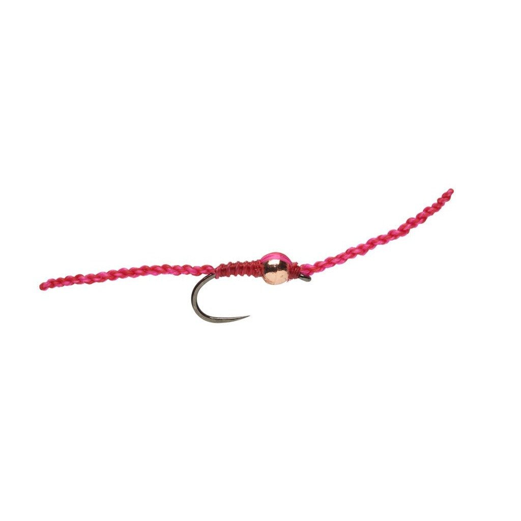 Olsen's DNA Worm - Pink & Red Barbless - Flies - Fly Fish Food