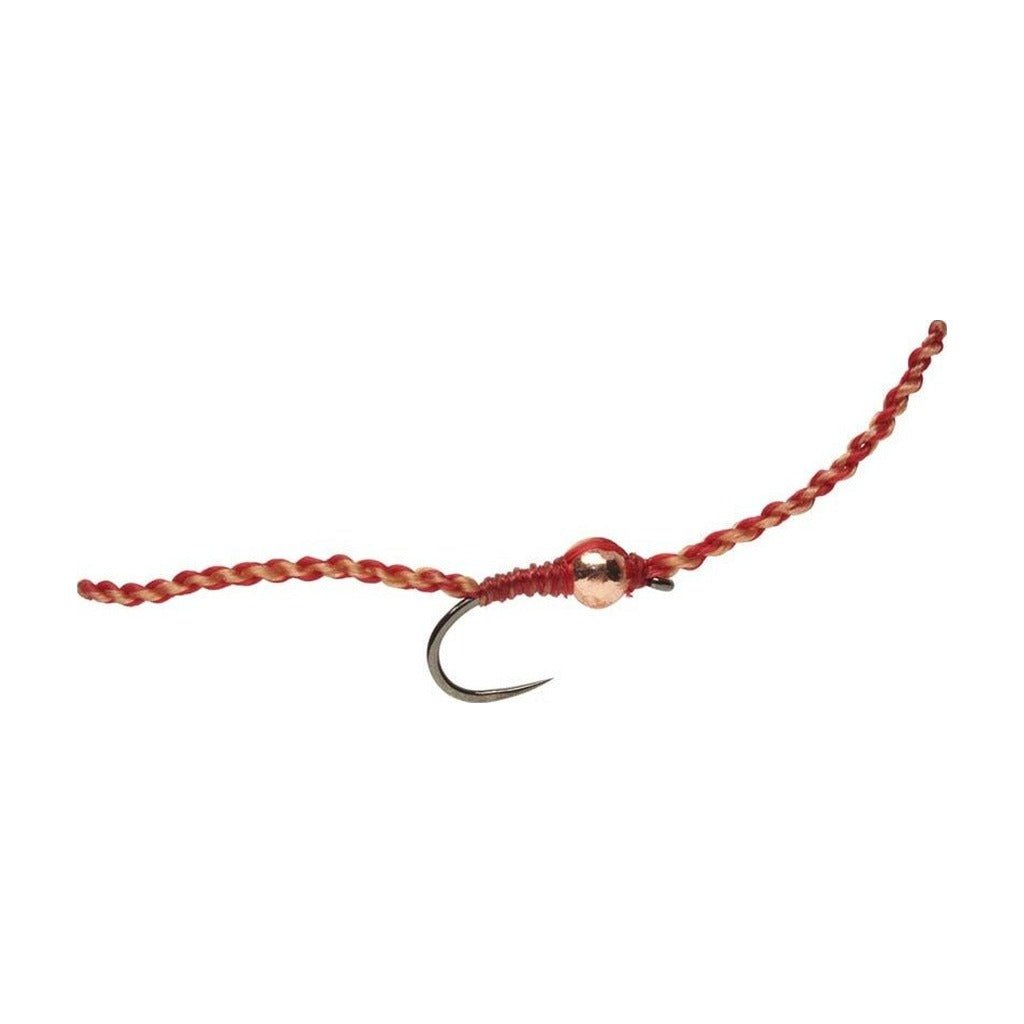 Olsen's DNA Worm - Brown & Red Barbless - Flies - Fly Fish Food