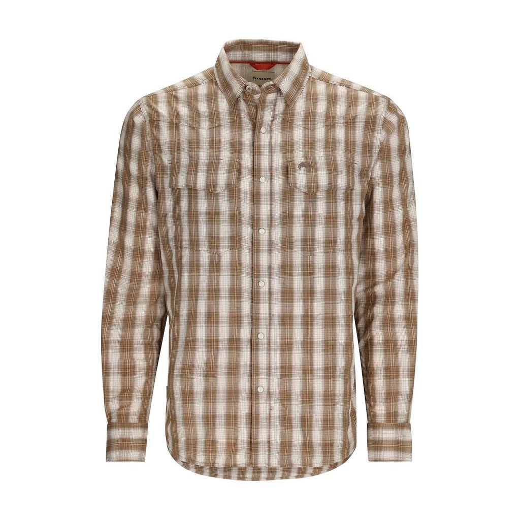 Simms - M's Big Sky Fishing Shirt - Driftwood Plaid - Apparel - Fly Fish Food