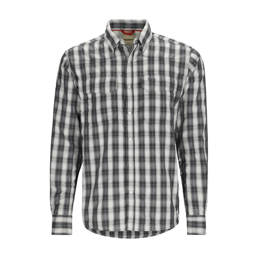 Simms - M's Big Sky Fishing Shirt - Black Plaid - Apparel - Fly Fish Food