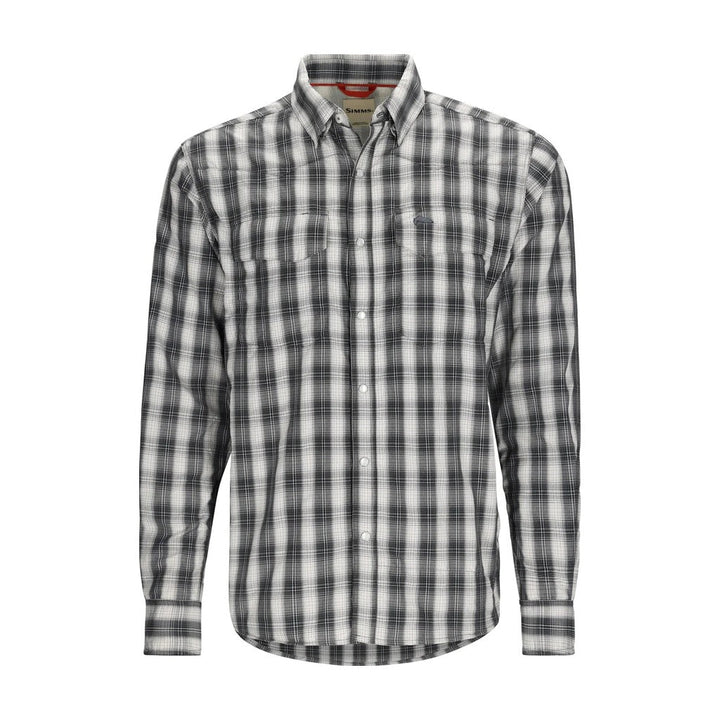 Simms - M's Big Sky Fishing Shirt - Black Plaid - Apparel - Fly Fish Food