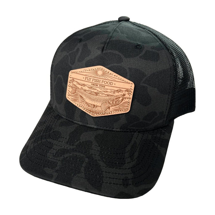 Fly Fish Food Orem, UT & Casey Underwood Hat - Duck Camo Black - Hats - Fly Fish Food