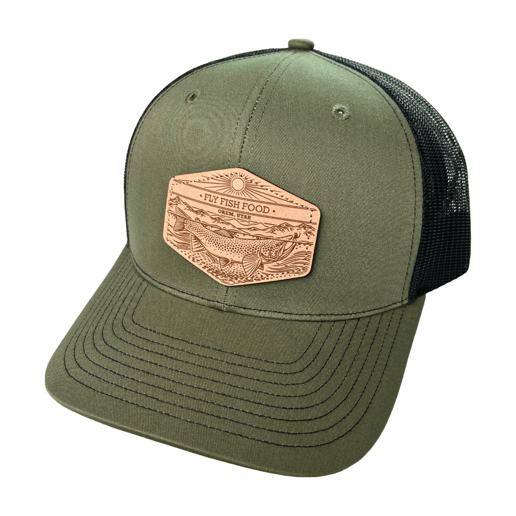 Fly Fish Food Orem, UT & Casey Underwood Hat - Olive - Hats - Fly Fish Food