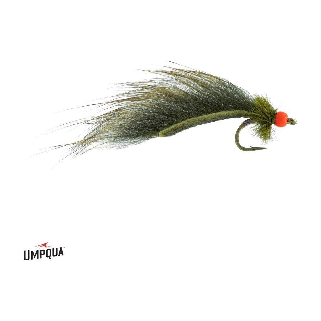 Hot Head Mini Jig Leech - Olive - Flies - Fly Fish Food