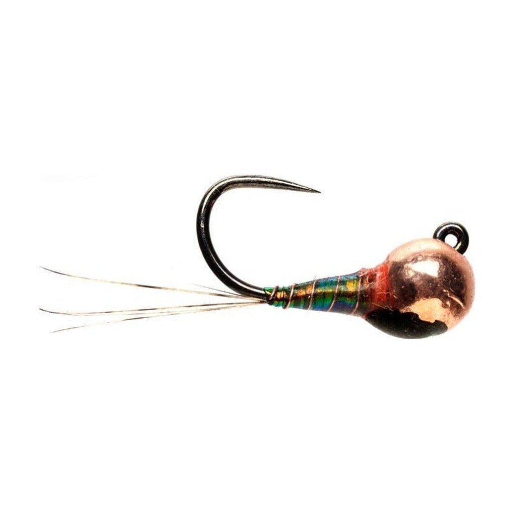Olsen's Diabaetis Perdigon - Dark Copper & Copper Bead - Barbless - Flies - Fly Fish Food