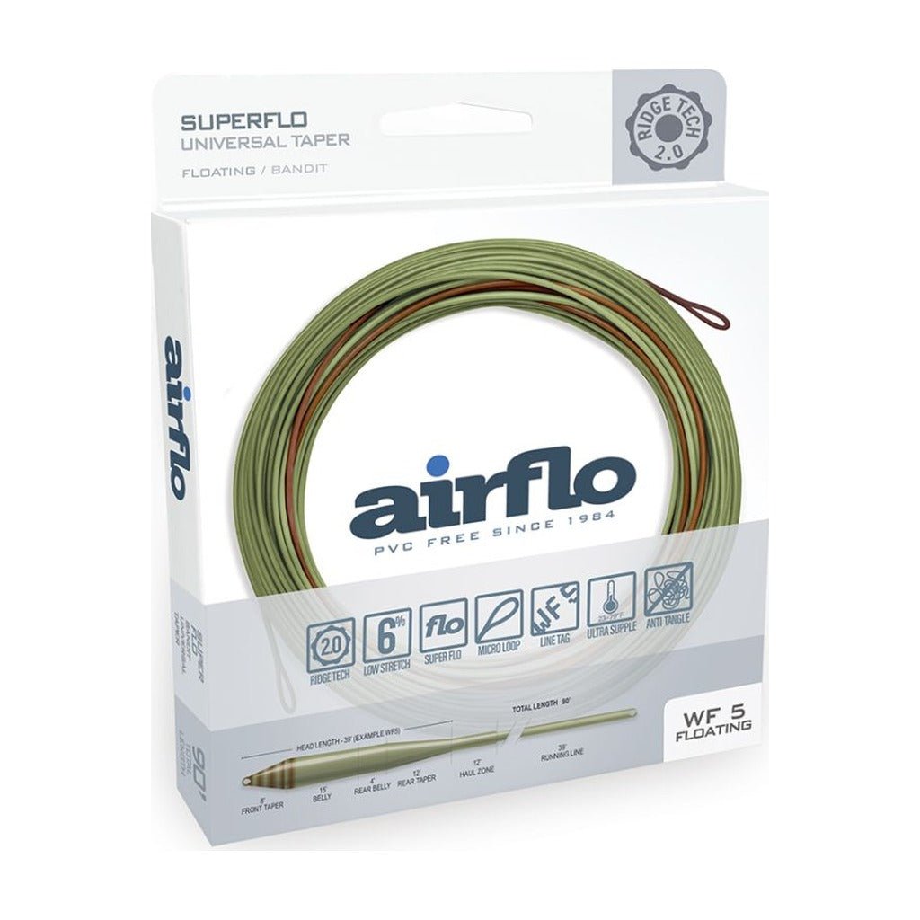 Airflo Superflo Ridge 2.0 Universal Bandit Taper Fly Line - Camo/Lichen - Fly Lines - Fly Fish Food