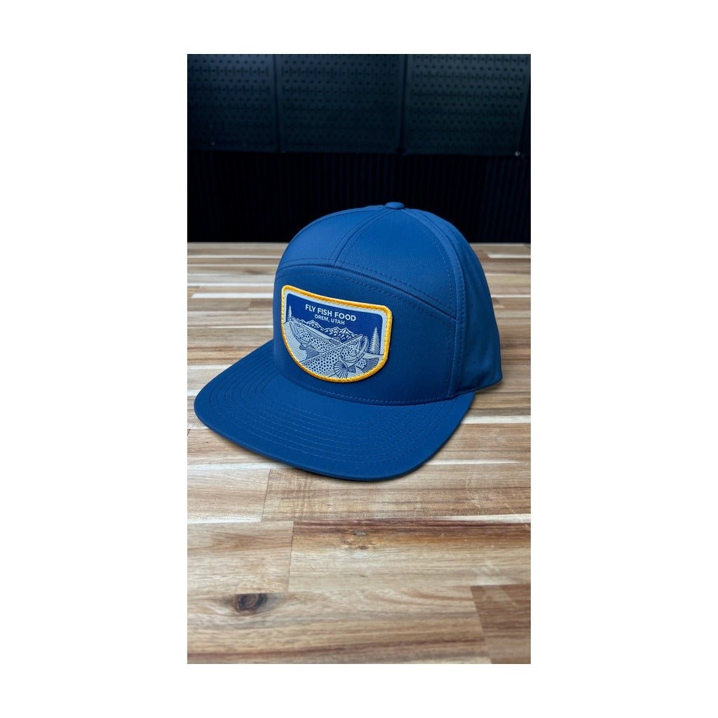 Fly Fish Food &amp; Casey Underwood 7 - Panel Hat - Orem Utah Patch - Hats - Fly Fish Food