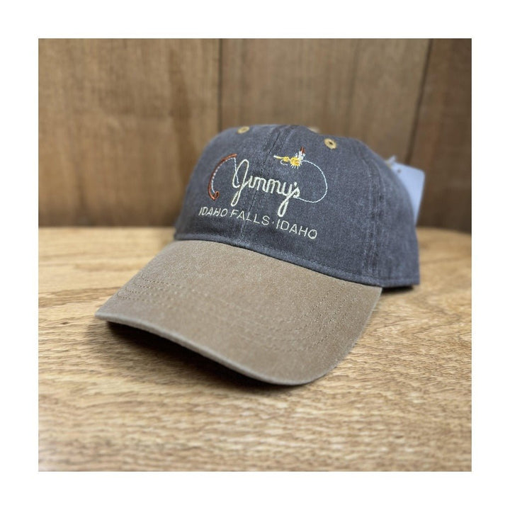Fly Fish Food Jimmy's Logo Rod & Fly Hat - Coffee/Lumber - Hats - Fly Fish Food
