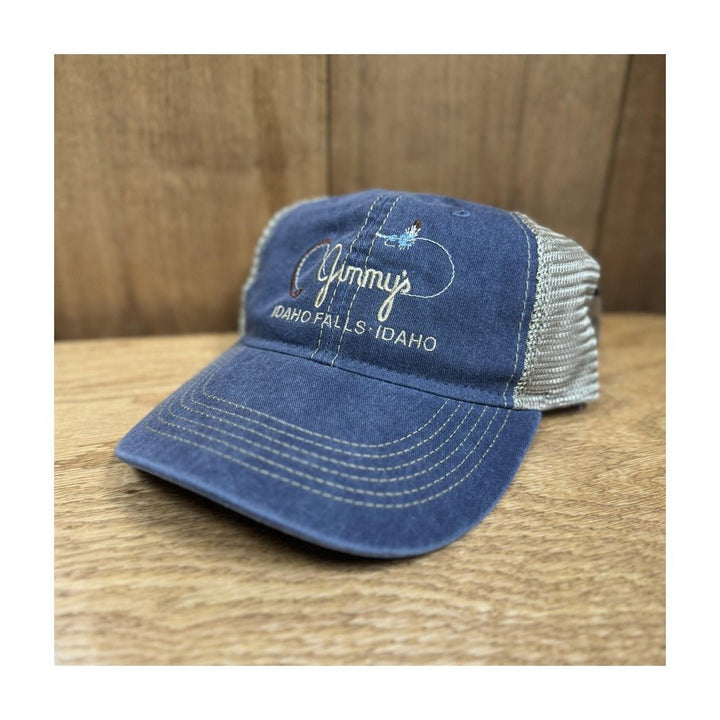 Fly Fish Food Jimmy's Logo Rod & Fly Hat - Navy/Khaki - Hats - Fly Fish Food