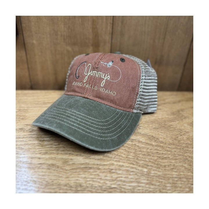 Fly Fish Food Jimmy's Logo Rod & Fly Hat - Rust/Khaki/Bark - Hats - Fly Fish Food