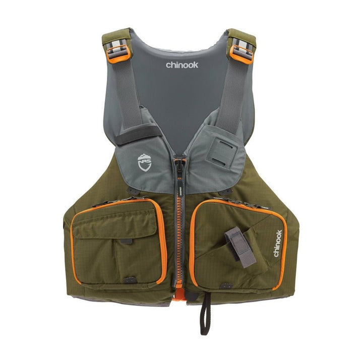 NRS - Chinook Fishing PFD - Bark - Float Tubes &amp; Accessories - Fly Fish Food