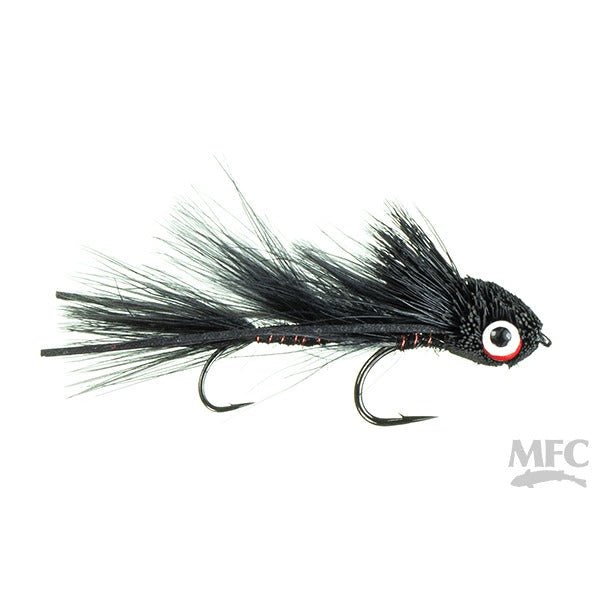 Galloup's Barred Micro Dungeon - Black - Flies - Fly Fish Food