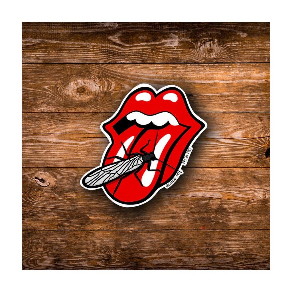 The Rolling Stoneflies Sticker - Stickers - Fly Fish Food