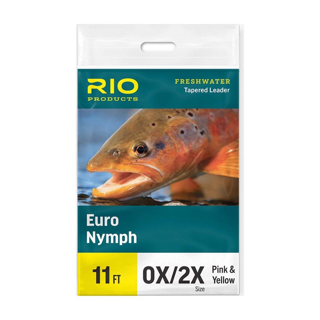 RIO Euro Nymph Leader 11ft 0x/2x - Tippet, Leader & Accessories - Fly Fish Food