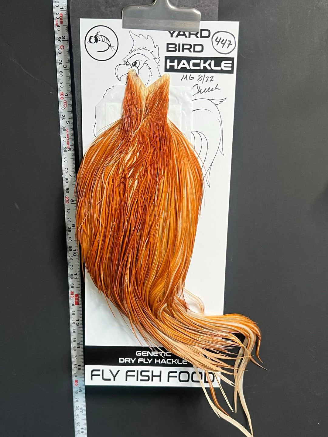 Flash Sale Hackle 447 - Yard Bird Cape  - Medium Ginger (sizes 8-22)