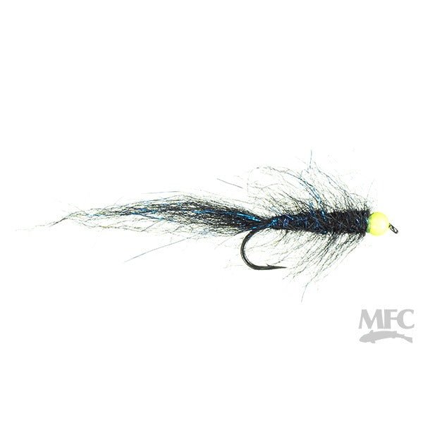 Rohmer's BH Simi Seal Leech - Black/ Blue 10 - Flies - Fly Fish Food