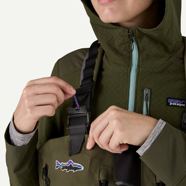 Patagonia Women's Swiftcurrent Expedition Zip-Front Waders - Basin Green