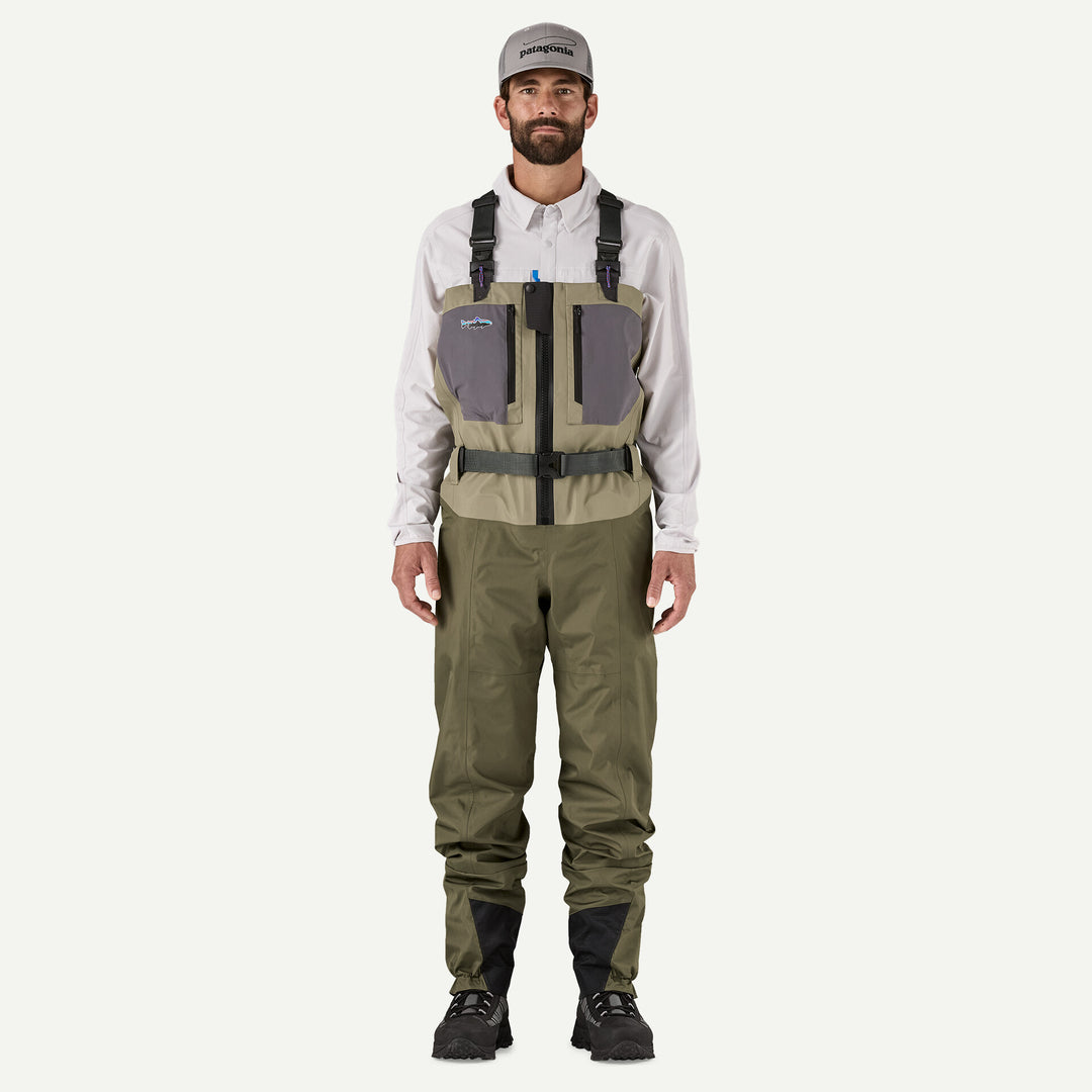 Patagonia Swiftcurrent Traverse Zip-Front Waders - River Rock Green