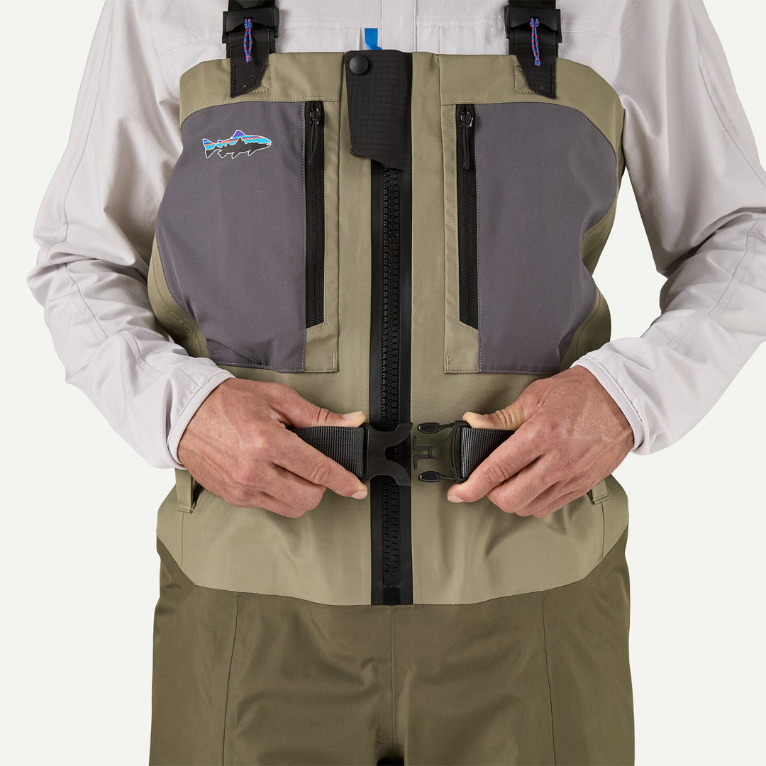 Patagonia Swiftcurrent Traverse Zip-Front Waders - River Rock Green