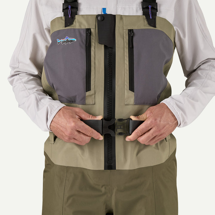 Patagonia Swiftcurrent Traverse Zip-Front Waders - River Rock Green