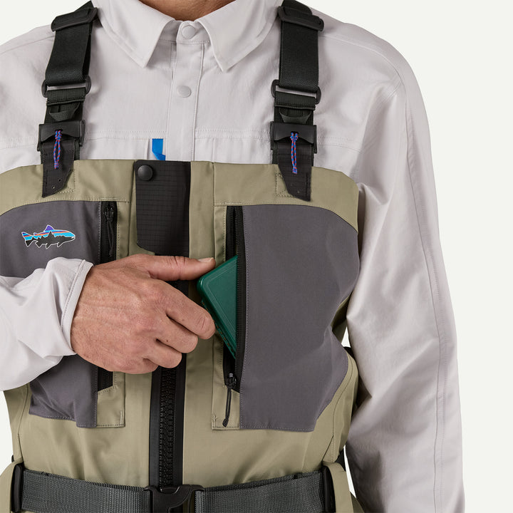 Patagonia Swiftcurrent Traverse Zip-Front Waders - River Rock Green