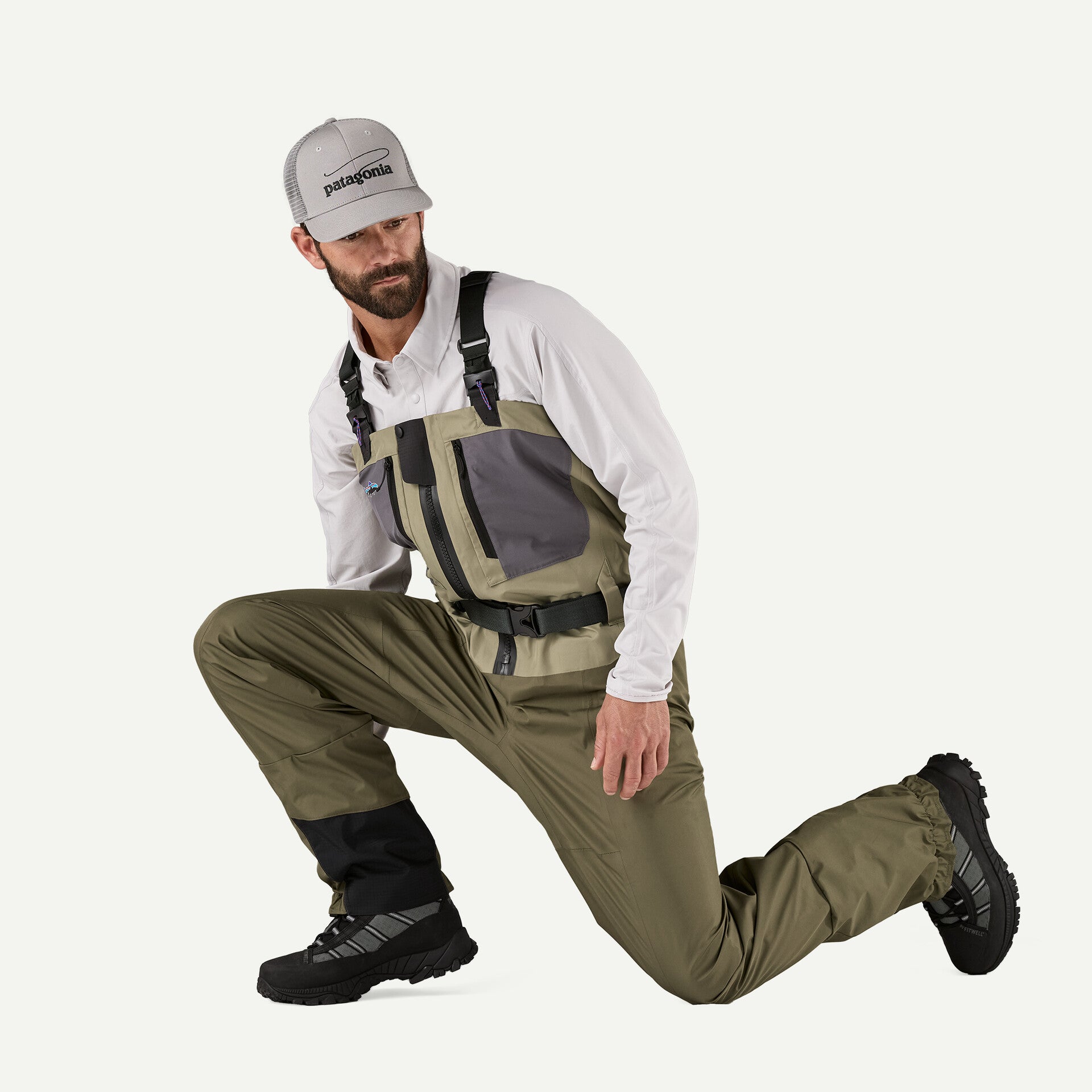 Patagonia Swiftcurrent Traverse Zip-Front Waders - River Rock
